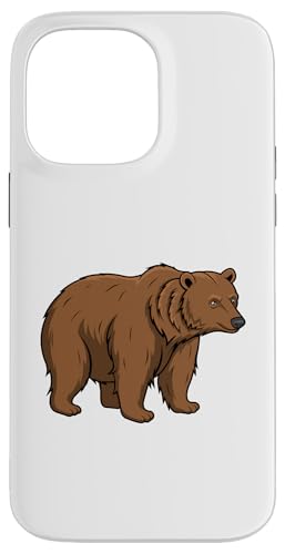 Hülle für iPhone 14 Pro Max Niedliche Wildtiere Bär Grizzly Naturliebhaber von Niedliches Hobby Wildtiere Dschungeltiere