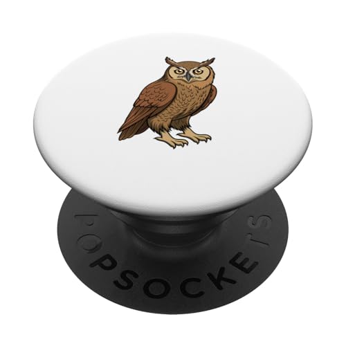 Niedliche Eule Wald Tier Wildlife PopSockets Klebender PopGrip von Niedliches Hobby Wildtiere Dschungeltiere