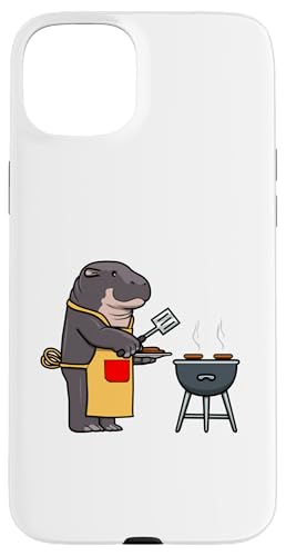 Hülle für iPhone 15 Plus Nilpferd Grillen Grillen Wildtiere von Niedliches Nilpferd Waldtier Zitate