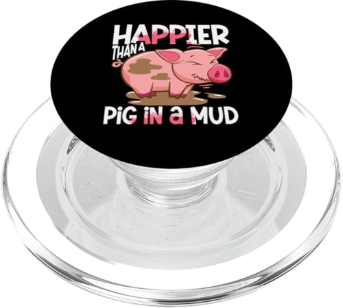 Bauernhof Tier Schlamm Experte Niedlich Schwein Herren Damen PopSockets PopGrip für MagSafe von Niedliches Schwein Bauernhof Tier Schweinchen