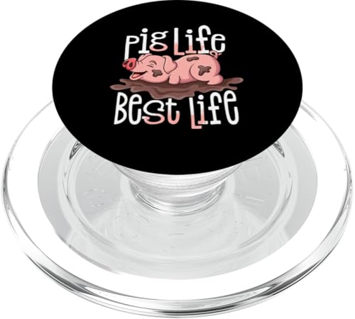 Bauernhof Tier Schlamm Experte Niedlich Schwein Herren Damen PopSockets PopGrip für MagSafe von Niedliches Schwein Bauernhof Tier Schweinchen