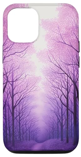Hülle für iPhone 13 Lila Waldlandschaft im Freien Wald von Night Sky Pattern Lover