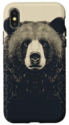Hülle für iPhone X/XS Bär Wildtiere Tier Säugetier von Night Sky Pattern Lover