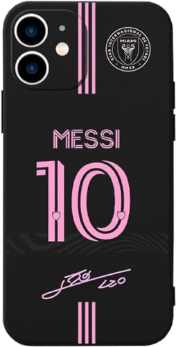 Nikitea ZERMU Schutzhülle für iPhone 11, 15,5 cm (6,1 Zoll), Motiv: Löwe %l Mess%i Super Soccer Star Miam%i #10, modischer Vollschutz, weiches Silikon, TPU, Stoßdämpfung, Stoßfängerhülle von Nikitea