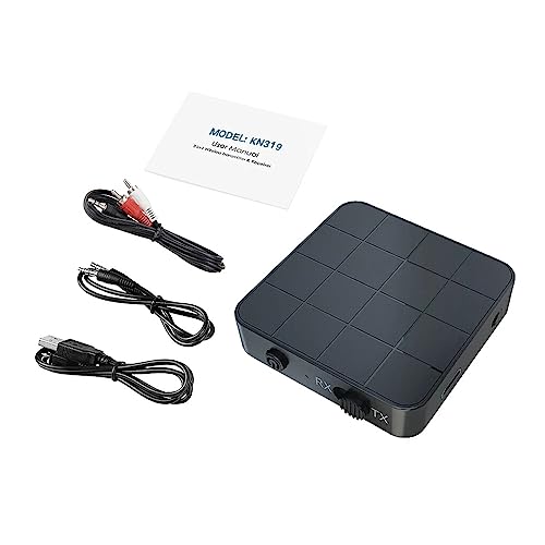 Nilioyul Audioempfänger, tragbarer, batteriebetriebener Adapter, Indoor Headset, Notebook Computer, Tablet Sender mit 3,5 mm Kabel von Nilioyul