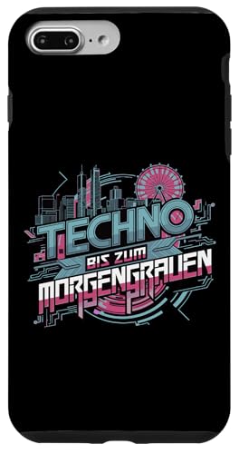 Hülle für iPhone 7 Plus/8 Plus Techno Till Dawn EDM im Festivalstil von NineBlack