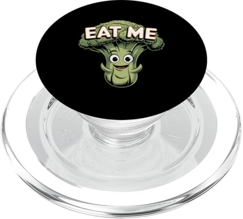 Eat Me Lustiger Brokkoli Gesundes Essen PopSockets PopGrip für MagSafe von Nineblack