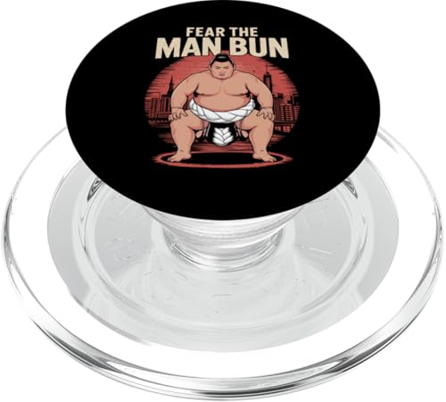 Fear The Man-Bun Lustiges japanisches Sumo 07 PopSockets PopGrip für MagSafe von Nineblack