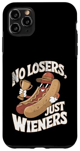 Hülle für iPhone 11 Pro Max No Losers, Just Wieners lustige Vintage-Grafik von Nineblack