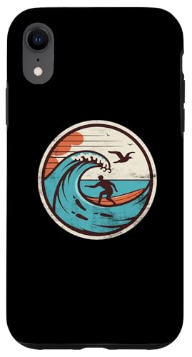 Hülle für iPhone XR Surf Beach Vibes Vintage-Stil 03 von Nineblack