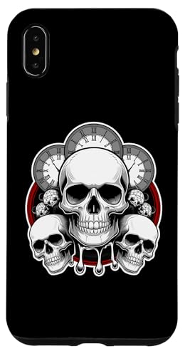 Hülle für iPhone XS Max Generischer Skull Rocker Biker_03 von Nineblack