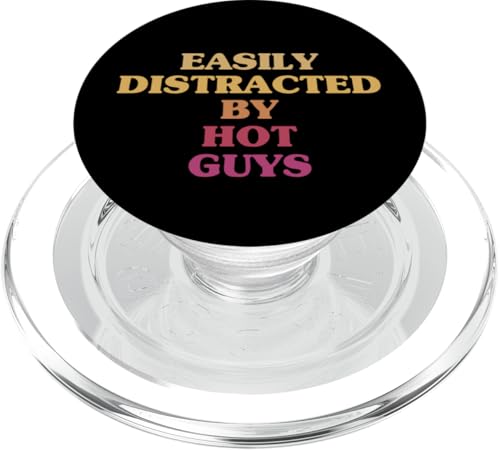 Leicht abgelenkt von Hot Guys Funny PopSockets PopGrip für MagSafe von Nineblack