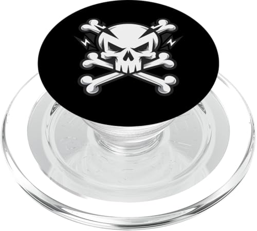 Rock Skull Cooler Biker-Stil 12 PopSockets PopGrip für MagSafe von Nineblack