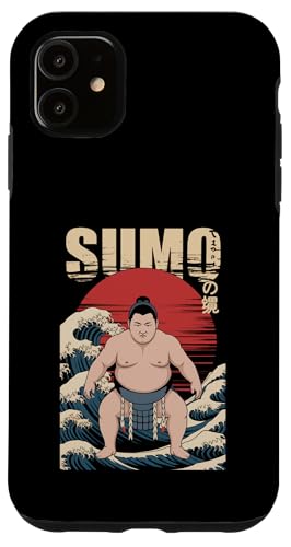 Vintage Japanische Sumo Wave Style 02 Hülle für iPhone 11 von Nineblack