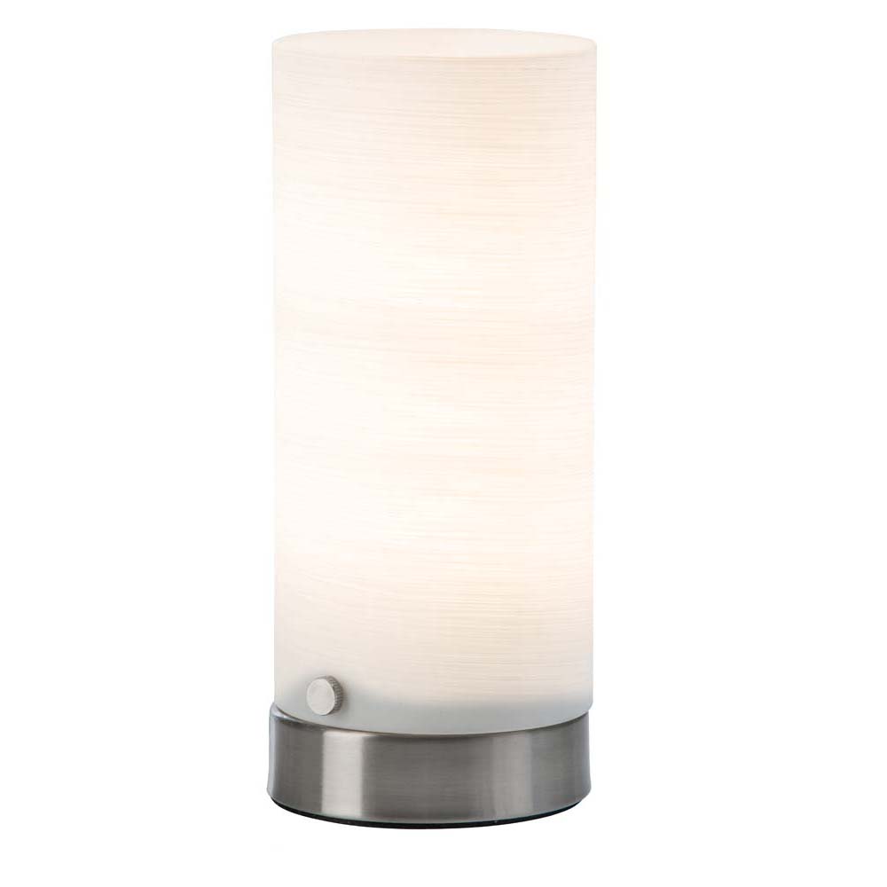 LED Tischleuchte, Metall, Glas, Schurschalter, H 20 cm von Nino