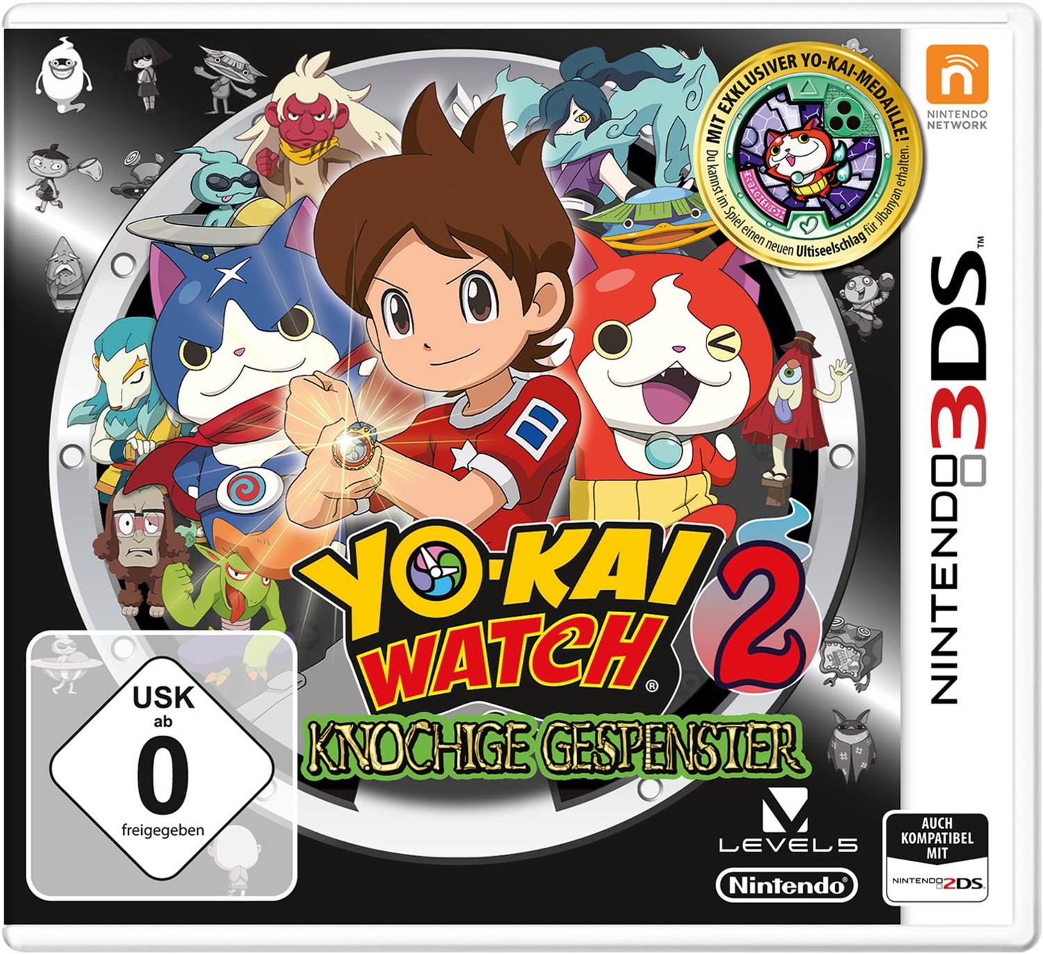 3DS Yo-Kai Watch 2 Knochige Gespenster inkl. Medallie von Nintendo