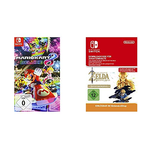 Mario Kart 8 Deluxe [Nintendo Switch] & Zelda: Breath of the Wild Expansion Pass DLC [Switch Download Code] von Nintendo