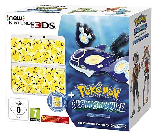 New Nintendo 3DS inkl. Pokémon Alpha Saphir + Zierblende von Nintendo