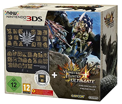 New Nintendo 3DS schwarz inkl. Monster Hunter 4 Ultimate + Zierblende von Nintendo