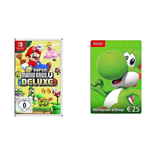 New Super Mario Bros. U Deluxe - [Nintendo Switch] & Nintendo eShop Card | 25 EUR Guthaben | Download Code von Nintendo