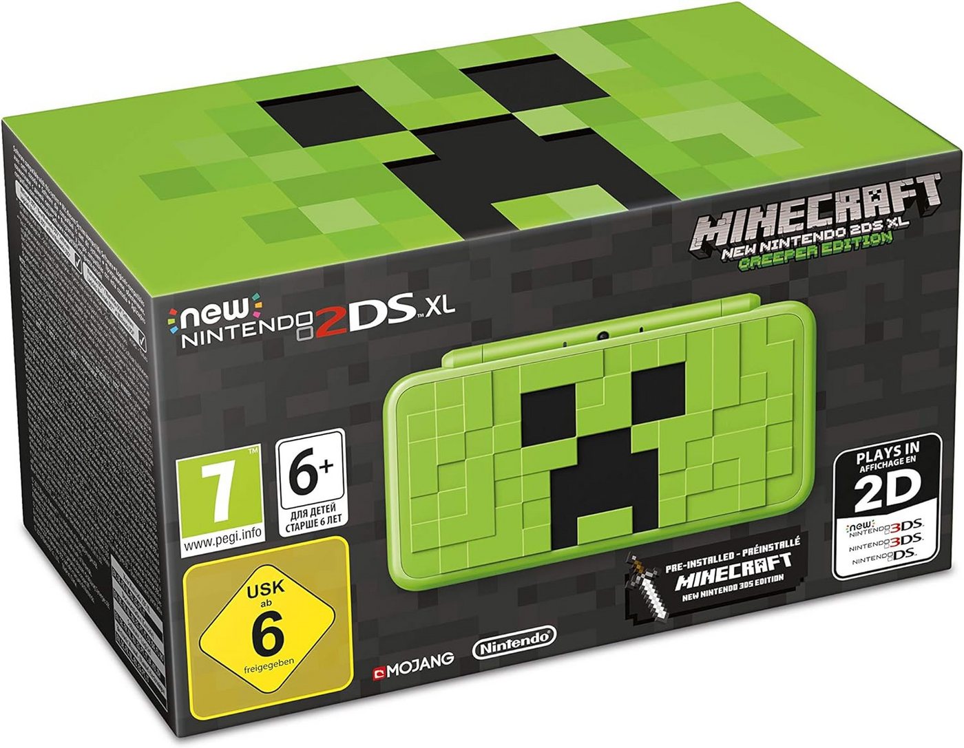 Nintendo New 2DS XL - Konsole Creeper Limited Edition Minecraft vorinstalliert von Nintendo