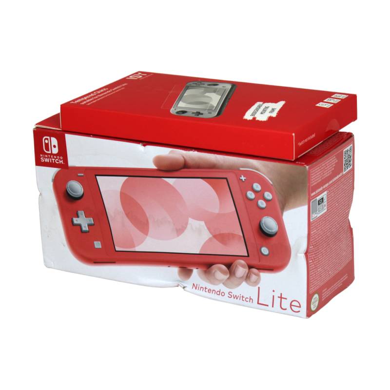 Nintendo Switch Lite Handheld Spielekonsole 32 GB Koralle + Schutzglas von Nintendo