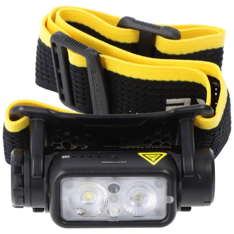 Nitecore NU43 LED Kopflampe mit 1400 Lumen, leichteste Stirnlampe der Welt mit 18650 Akku, mit Photosensor, eingebauter 18650 3400mAh Li-Ion Akku von Nitecore