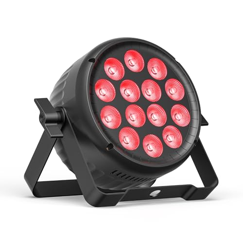 Nitehop 210W RGBW LED Par Scheinwerfer, Multi-Effekt DMX512 LED Bühnenlicht Hochleistungs-Uplights mit Soundaktivierten Disco-Lichtern für Party DJ Drama Club Hochzeit Halloween von Nitehop