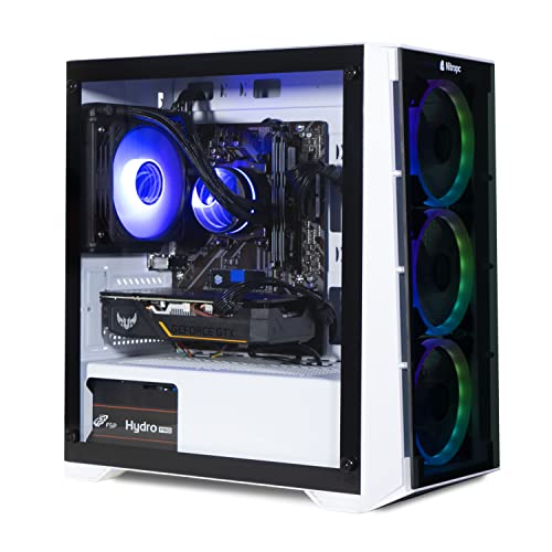 NitroPC - Gaming PC Advanced Gold Plus (AMD Ryzen 5 5500 6/12 4.2GHz, GTX 1660 SUPER 6GB, RAM 16GB, SSD 480GB + HDD 2TB, Windows 11 Home, Beleuchtung RGB, WiFi) Gamer PC, Desktop Computer von NitroPC