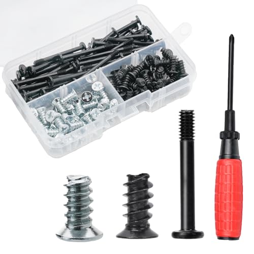 Nivithi 150 Stück PC Schrauben Set,PC Lüfter Schrauben,35mm Metall PC Lüfter Schrauben Montieren,Kühler Fan Mount Schrauben,Computer Ventilatorschrauben für Gehäuse,Lüfter.(35mm und 10mm) von Nivithi