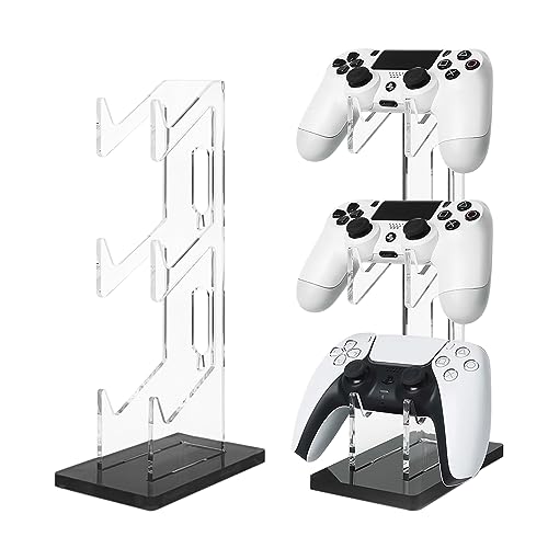 Nizirioo Controller Halter Controller Ständer: 3 Etagen Universal Controller Halterung & Headset Halter für Xbox Series, PS4, PS5, PS3, 4-In-1 Schreibtisch Zubehör PS4 Charger Zubehör von Nizirioo