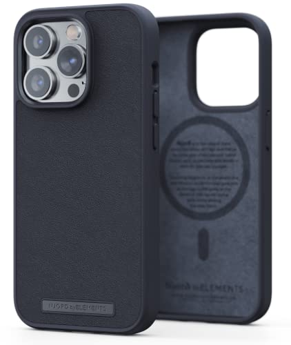 Njord Collections iPhone 14 Pro Tasche - Handytasche aus hochwertigem Leder - Reycled / Strapazierfähiges Material - 2 Meter Fallschutz - Geeignet für Magsafe / Kabelloses Laden - Schwarz Njord Collections iPhone 14 Pro Tasche - Handytasche aus hochwertigem Leder - Reycled / Strapazierfähiges Material - 2 Meter Fallschutz - Geeignet für Magsafe / Kabelloses Laden - Schwarz von Njord Collections