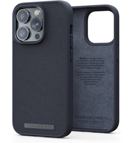 NJORD Coque Cuir VERITABLE iPhone 14 PRO MAX Noir NJORD Coque Cuir VERITABLE iPhone 14 PRO MAX Noir von Njord Collections