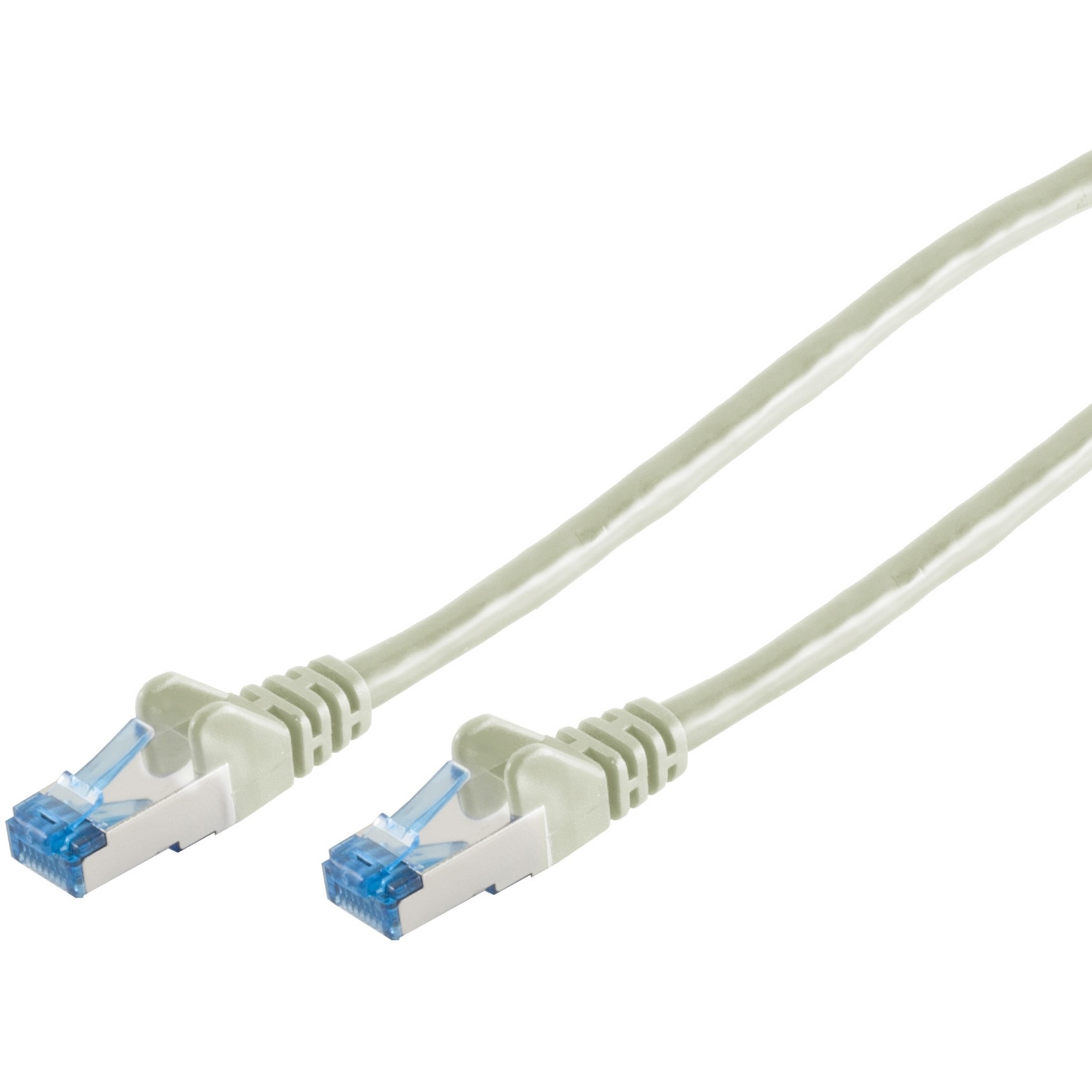 Patchkabel CAT6a RJ45 S/FTP PiMF 0,25m Grau von No-Name