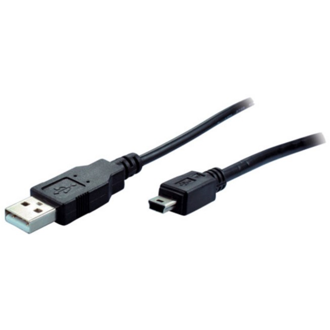 USB 2.0 A > Mini-B (ST-ST) 2m Adapterkabel Schwarz von No-Name