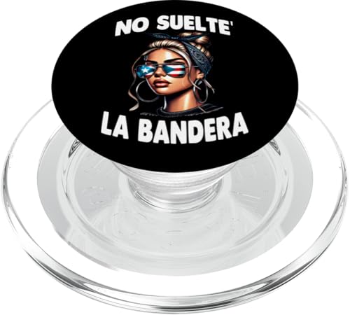 Haarknoten für Mädchen ohne Suelte, La Bandera, Flagge von Puerto Rico, Boricua PopSockets PopGrip für MagSafe von No Suelte' La Bandera More Designs Here