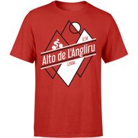 Alto De L'Angliru Men's Red T-Shirt - L von No brand