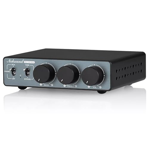 Nobsound HiFi Mini 2-Kanal Stereo Verstärker Class D Amplifier mit Phono 600W (NS-13G MAX) von Nobsound