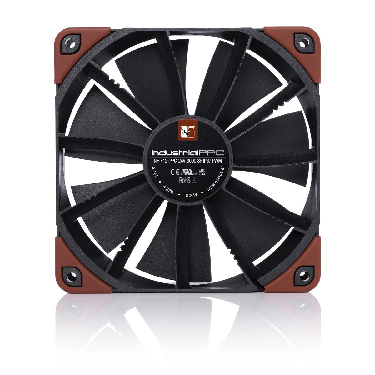 Noctua NF-F12 industrialPPC-24V-3000 SP IP67 PWM | 120mm Gehäuse von Noctua