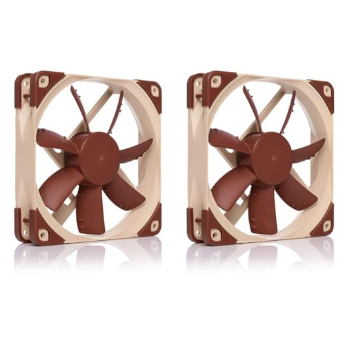 Noctua NF-S12A PWM, Leiser Premium-Lüfter, 4-Pin (120mm, Braun) (Packung mit 2) von Noctua