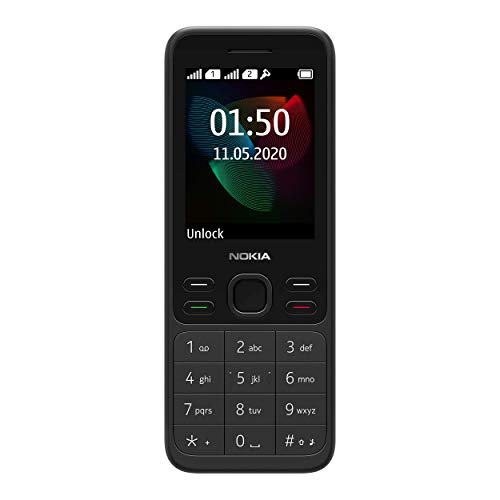 Nokia 150 Version 2020 Feature Phone (2,4 Zoll, 4 MB interner Speicher (erweiterbar auf bis zu 32 GB per MicroSD-Karte), 4 MB RAM, Dual SIM) schwarz von Nokia