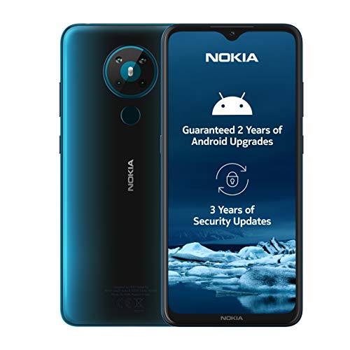 Nokia 5.3 6.55 Zoll Android UK SIM Free Smartphone mit 4 GB RAM und 64 GB Speicher (Dual Sim) – Cyan (Renewed) von Nokia