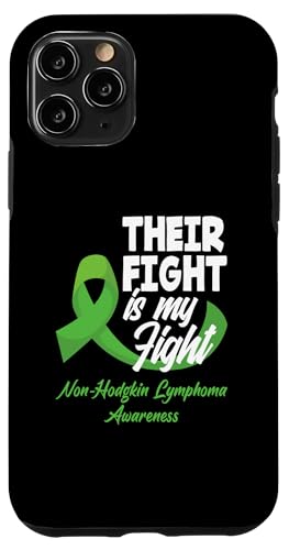 Hülle für iPhone 11 Pro Non-Hodgkin-Lymphom Awareness Green Ribbon Ihr Kampf von Non-Hodgkin Lymphoma Awareness Support Gifts