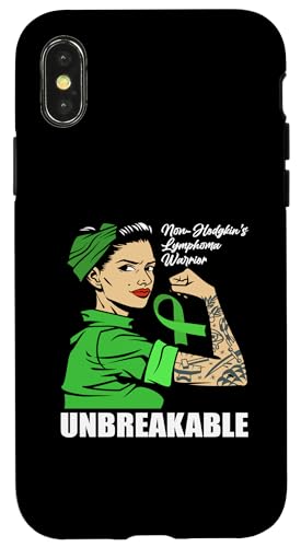 Hülle für iPhone X/XS Non-Hodgkin-Lymphom Awareness Warrior Unbreakable von Non-Hodgkin Lymphoma Awareness Support Gifts