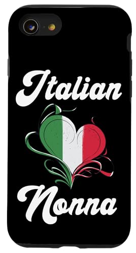 Hülle für iPhone SE (2020) / 7 / 8 Italienische Nonna Herz Großmutter Italien Flagge Oma von Nonna Italian Grandma Italy Grandmother