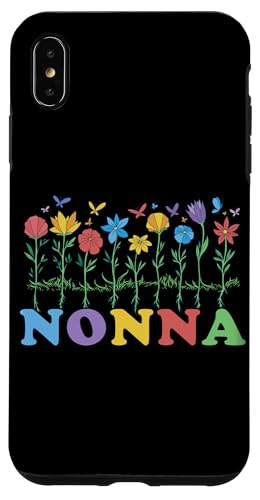 Hülle für iPhone XS Max Nonna Flowers Italienische Großmutter Italien Oma von Nonna Italian Grandma Italy Grandmother