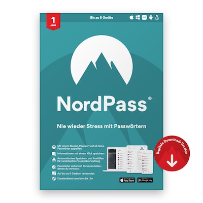 NordPass | 6 Geräte | 1 Jahr | Download & Produktschlüssel von NordVPN