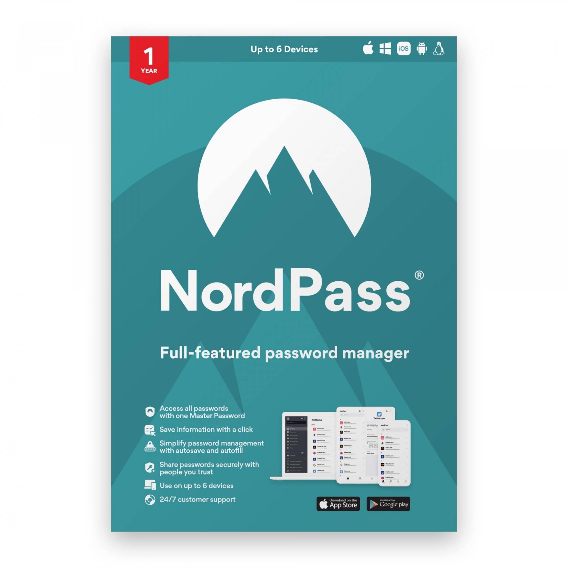 NordPass Password Manager 1-year subscription von NordVPN