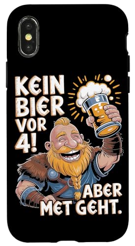Wikinger Nordische Mythologie Kein Bier Vor 4 Hülle für iPhone X/XS Wikinger Nordische Mythologie Kein Bier Vor 4 Hülle für iPhone X/XS von Nordische Mythologie Wikinger Sagen Humor