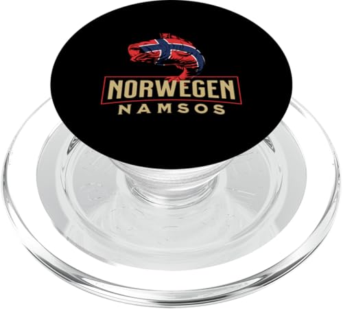 Angelurlaub Angeltour in Norwegen Namsos PopSockets PopGrip für MagSafe von Norwegen Angel Tour für Angler Gruppe